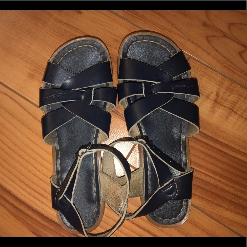 Navy blue women’s salt water sandals